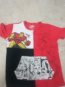 new iron man t shirt 9-10 years