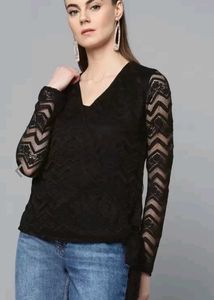 Black Lace Top