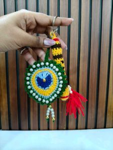 Handmade Peacock Theme Keychain