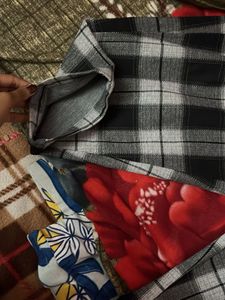 Warm Checked Casual Pants