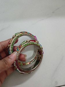 Sparkling Multi-Color Bangles