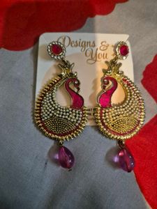 Peacock Drop Earrings