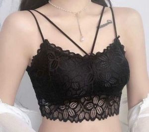 Black Lace Bralette Crop Top
