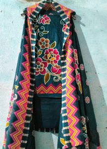 unstitched suit with dupatta