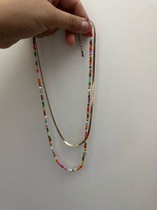 Funky Layered Beaded Necklace