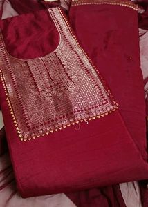Partywear Unstitched Suit Set