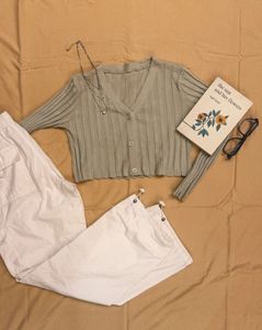 Cute Cropped Cardigan Top