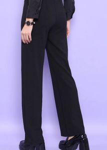 Classic Black Wide-Leg Pants