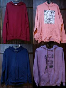 Bundle of 4 Fleece Hoodies