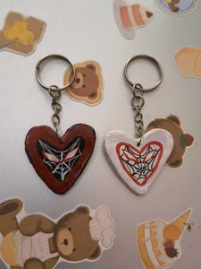 Cute Heart Spiderman Keychains