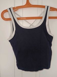 preety navy blue top