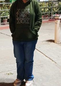 Green Graphic Hoodie