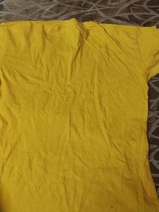 Yellow Graphic Print T-shirt