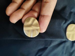 Elegant Black top with Gold Buttons