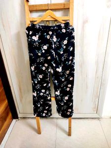 Floral Print Palazzo Pants waist size-28