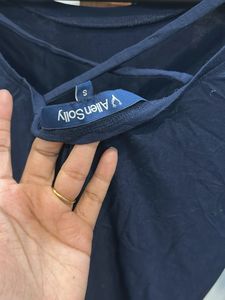 Allen solly Navy Blue Long Sleeve Top