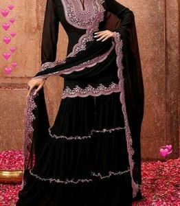 Trending Black Lehenga/ Sharara Choli Set