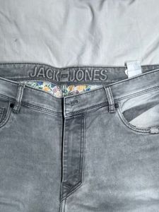 Jack &amp; Jones Grey Denim Jeans