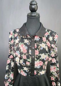 Chic Floral Print Dress