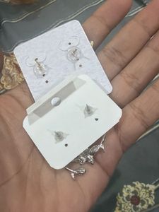 Elegant Butterfly &amp; Pearl Earrings Set(combo)
