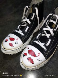 Anime Custom Sneakers Akatsuki edition