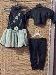 3 pieces Dress for Little Girls