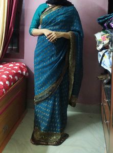 Sea Green Saree