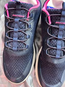 Skechers Navy Blue Pink Running Shoes