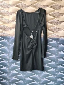 Classic Black Long Sleeve Mini Dress