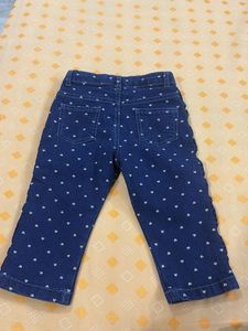 Cute Heart Pattern Denim Jeans