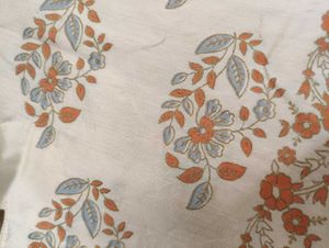 Elegant Floral Print Cotton Kurta