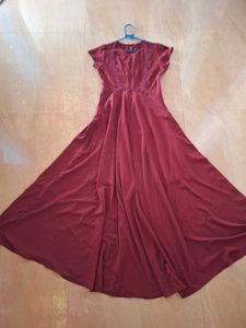Maroon / Wine Red Maxi Long Gown