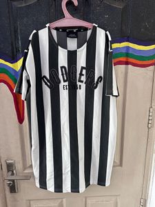 MLB Dodgers Striped Tunic Top