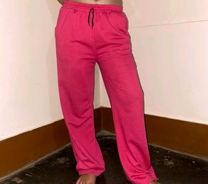Pink Casual Pants