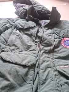 Green Hooded Winter Parka