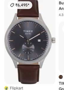 Timex Men's Watch Brown Leather Strap