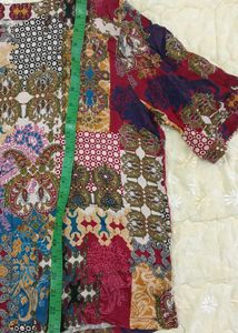 Bohemian Patchwork Print Top