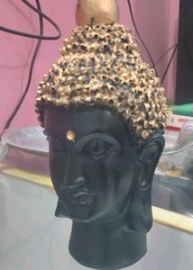 Beautiful Golden And Black Finish Buddha Statue