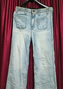 Light Wash Wide Leg Jeans