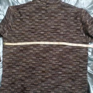Light Woollen Shimmer High Neck Top
