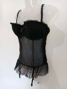 Black Sheer Mesh babydall
