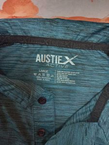 Austiex Active Shirt - Teal &amp; Gray