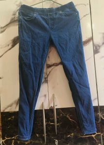 Dark Wash Denim Pull-On Jeggings