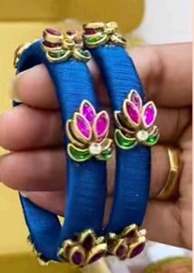 Elegant Silk Thread Bangles any one pair