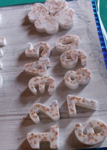 Resin Alphabet With 4 Heart