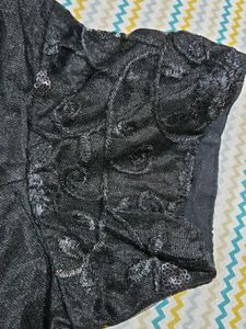 Stylish Black Embroidered Blouse