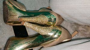 Sparkly Rose Gold Heels