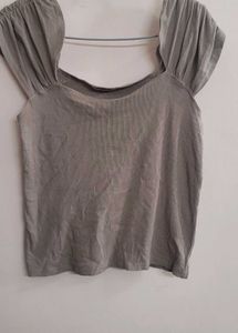 Stylish Ruched Sleeve Top