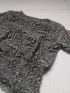 Stylish Zebra Print Blouse