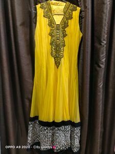 Yellow Floor Length Gown